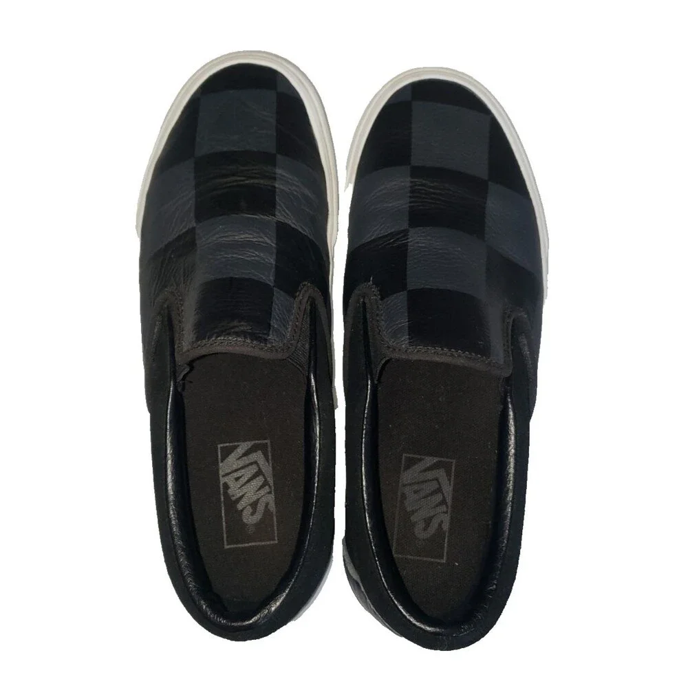 Vans black checkerboard